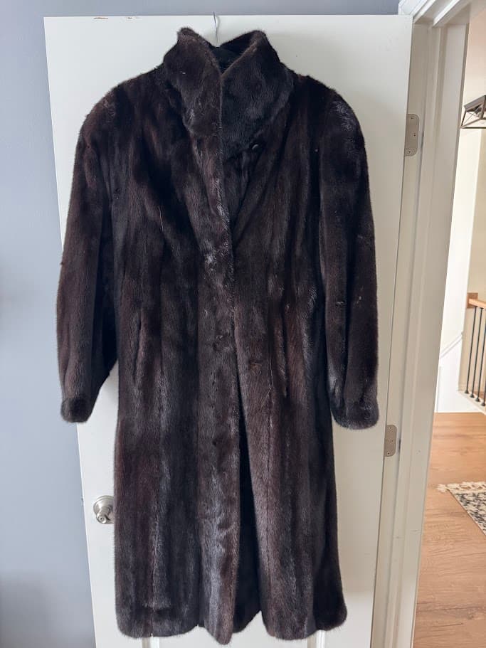 Full-length black mink, Blackglama, from The Evans Collection